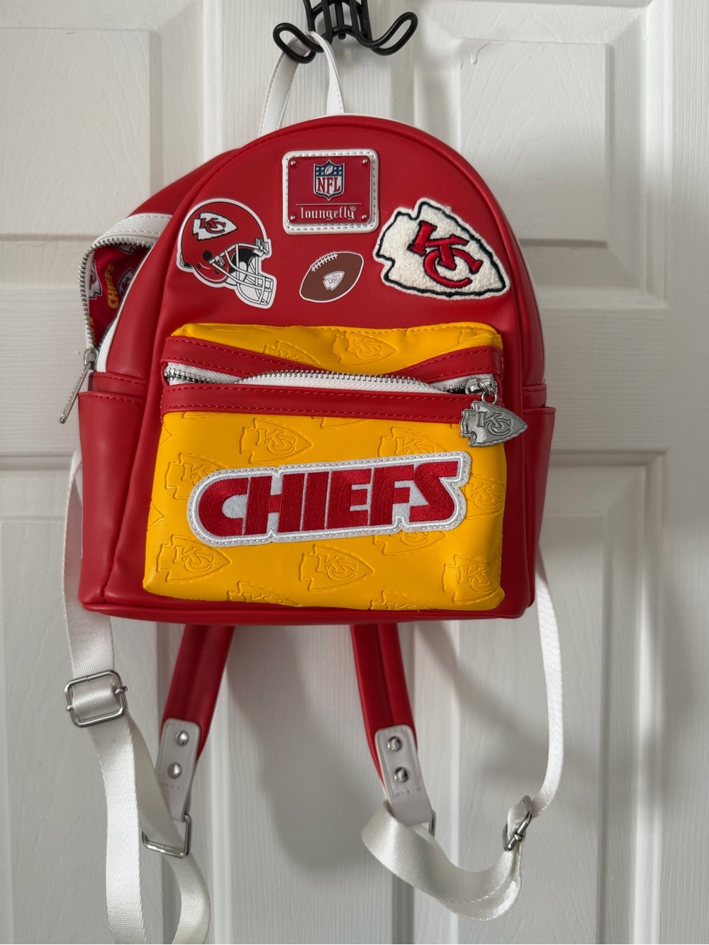 Kansas City Chiefs  Red & Yellow Mini Backpack-Loungefly